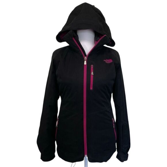 The North Face HyVent Women's Theroball Quilted Lined Jacket Size SP Black/Pink - Picture 1 of 16